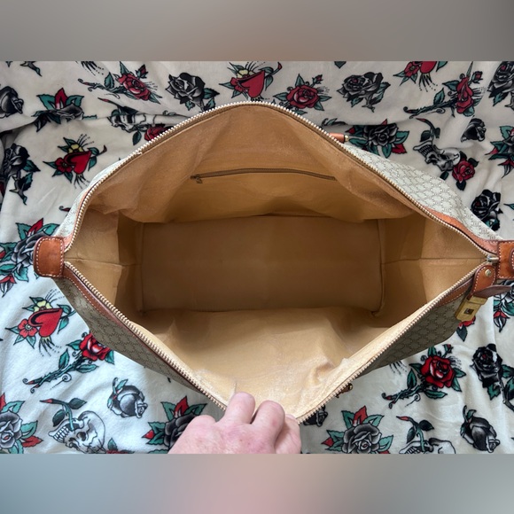 CELINE VINTAGE TRIOMPHE MONOGRAM LARGE BOSTON BAG TRAVEL TRUNK - Picture 13 of 15